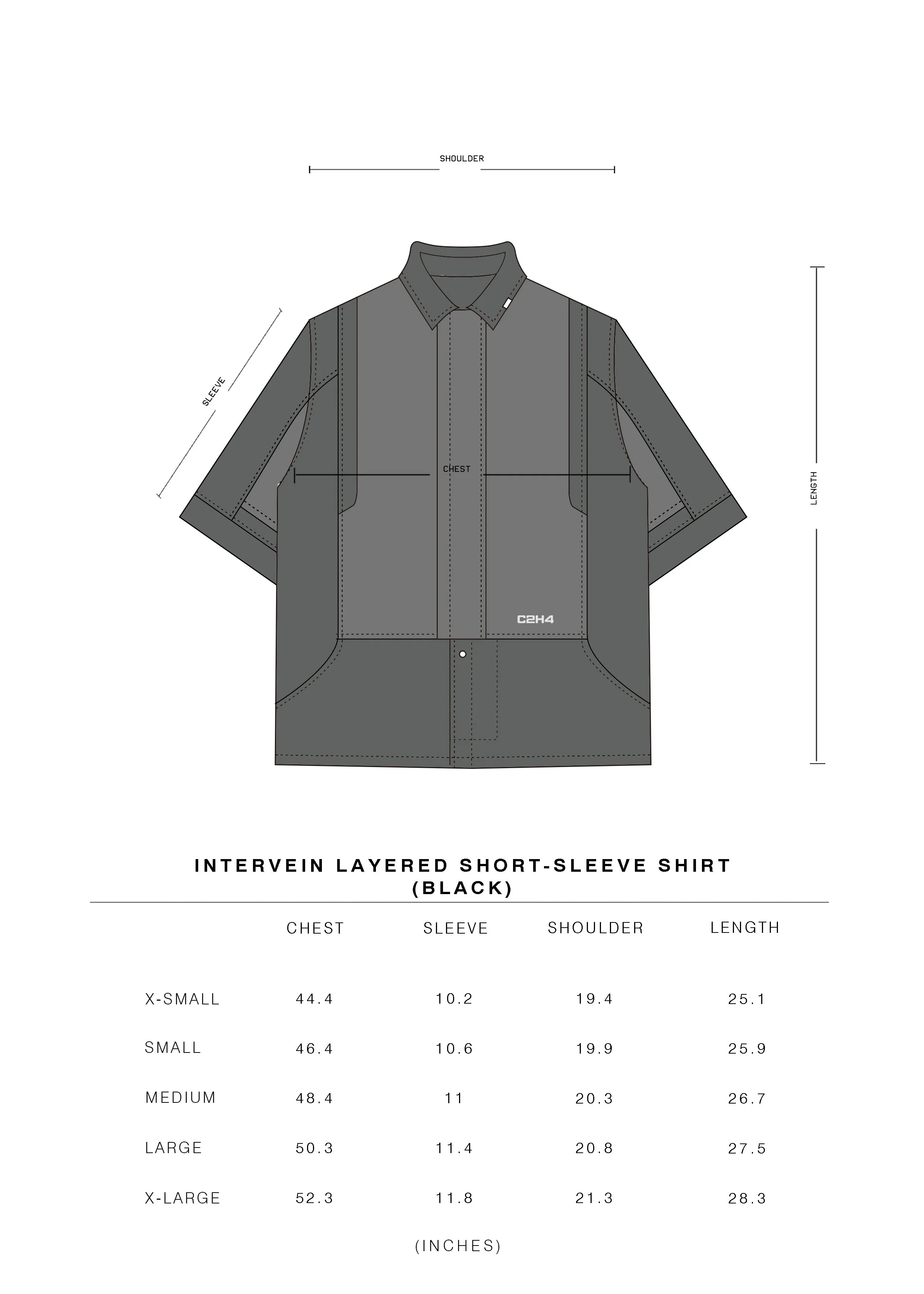 006 - Intervein Layered Short-Sleeve Shirt