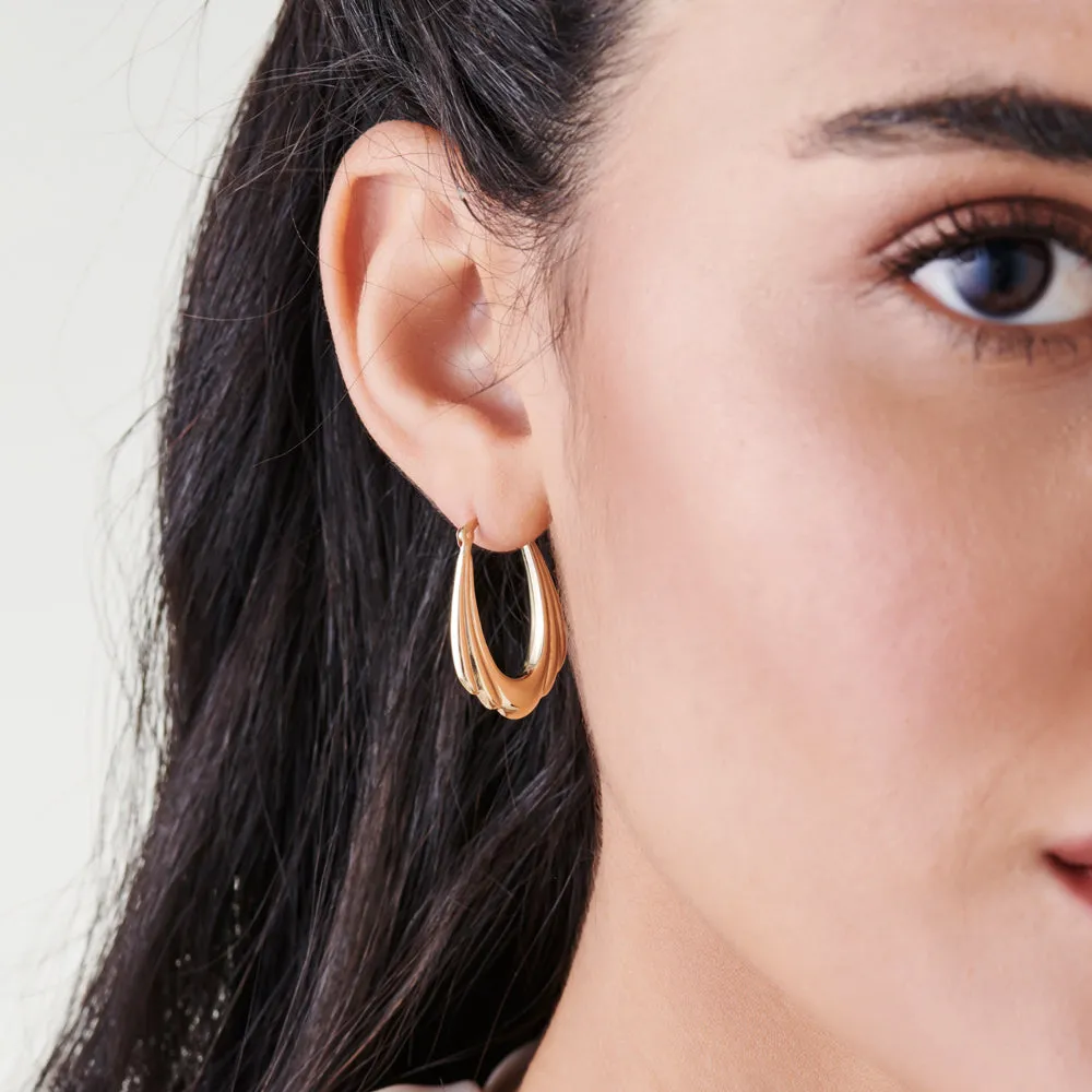 14k Layered Gold Earrings