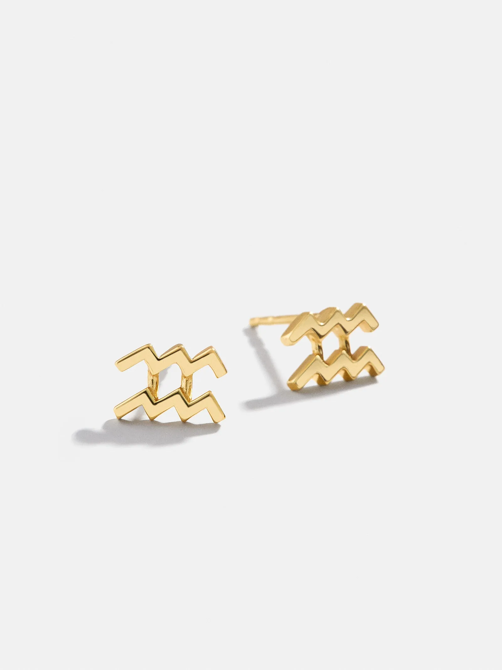 18K Gold Zodiac Earrings - Gold