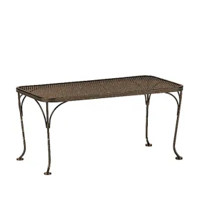 18"x36" Rectangular Mesh Top Coffee Table