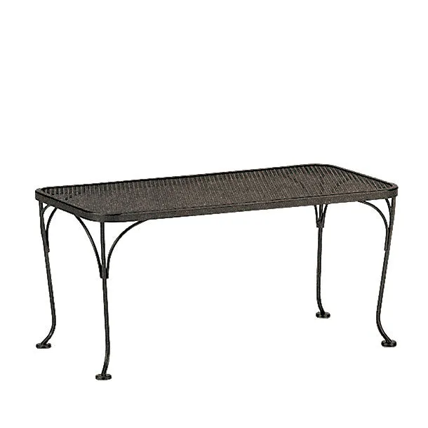 18"x36" Rectangular Mesh Top Coffee Table