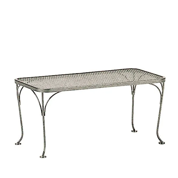 18"x36" Rectangular Mesh Top Coffee Table