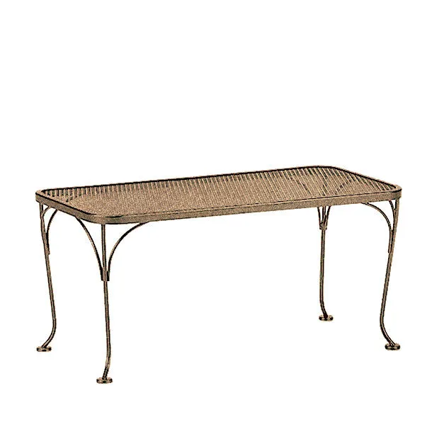 18"x36" Rectangular Mesh Top Coffee Table