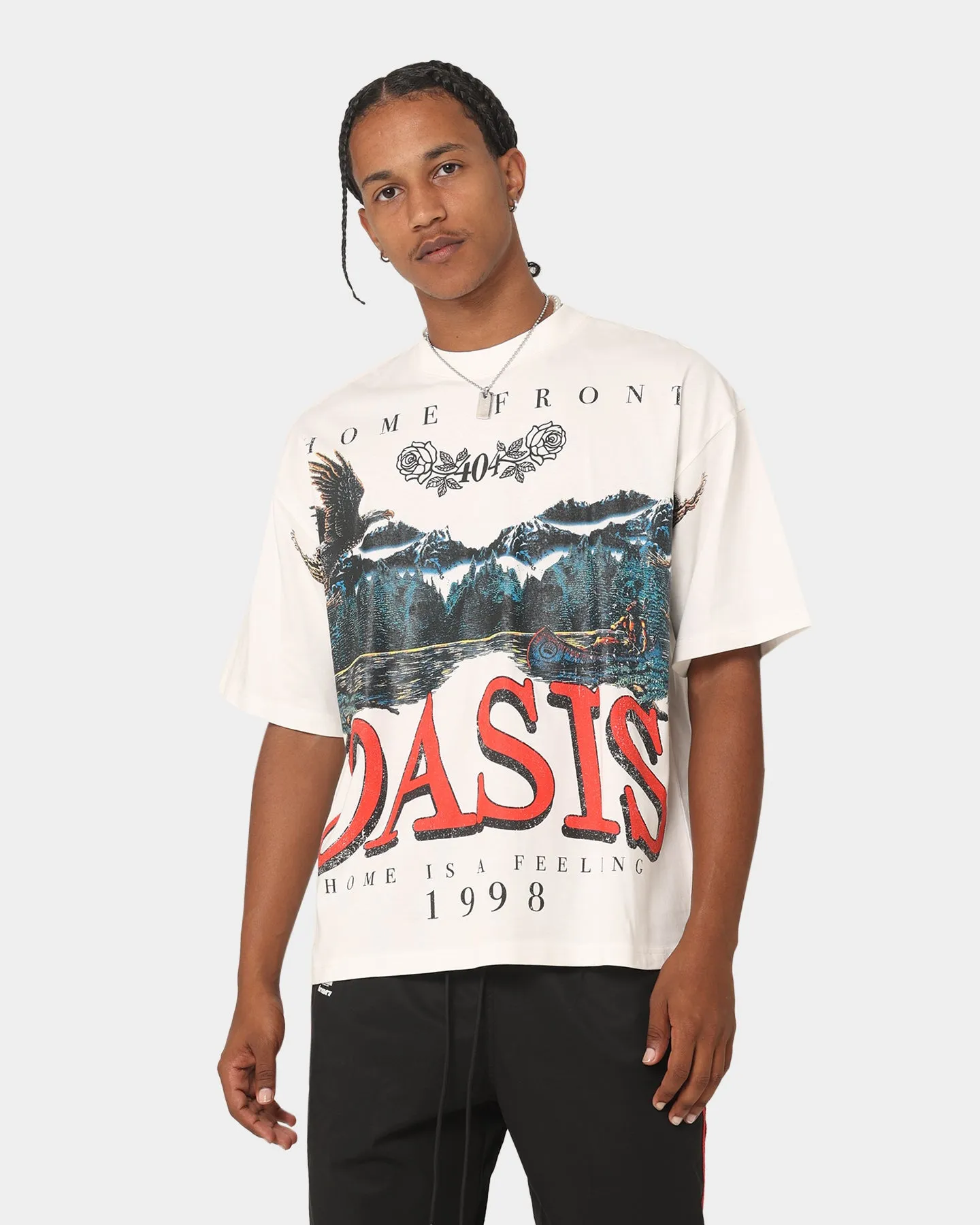 404 Oasis Vintage T-Shirt Off White