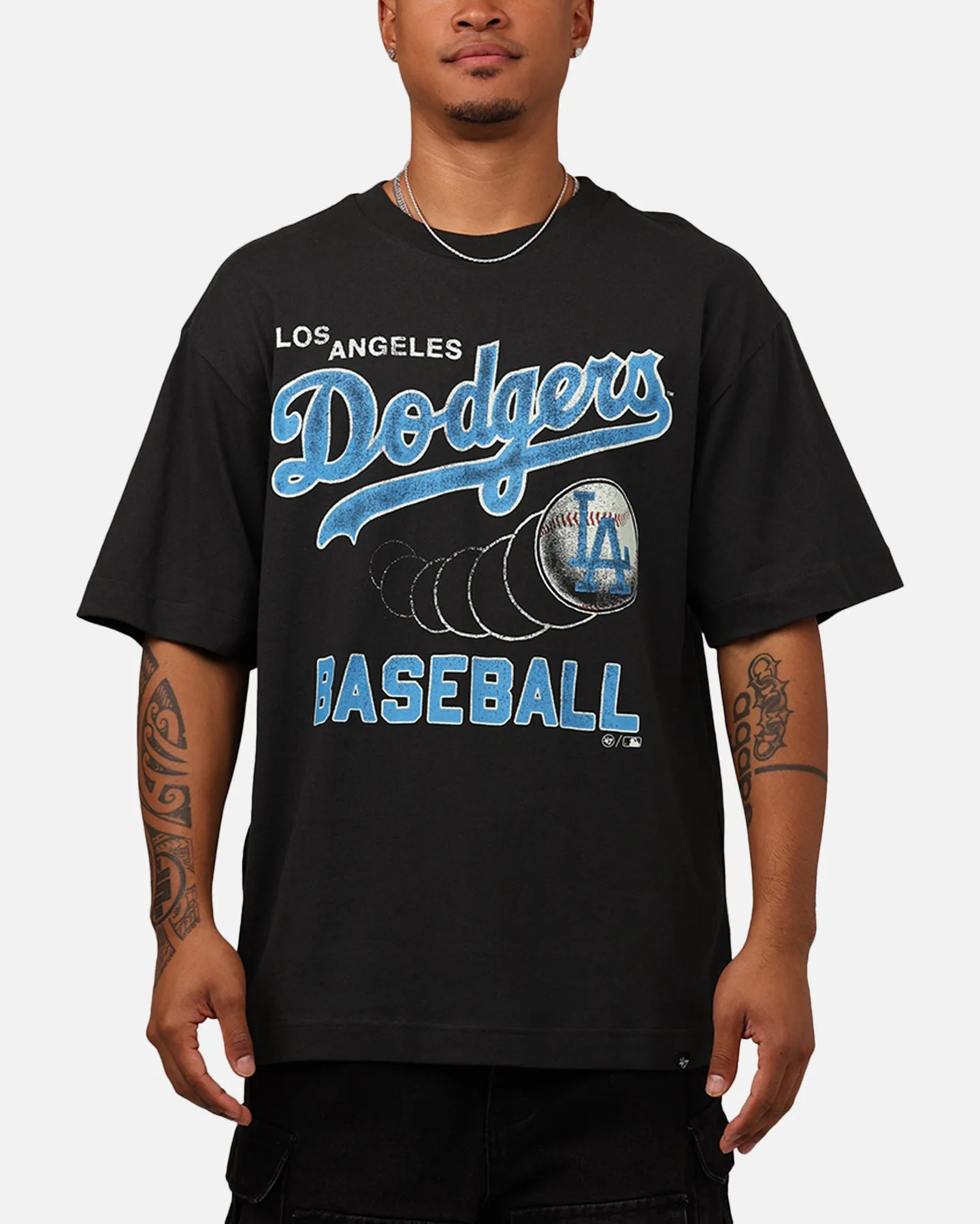 47 Brand Los Angeles Dodgers 'MLB Trophy Case' Premium T-Shirt Black