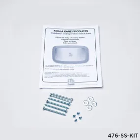 476-SS-KIT - INSTALLATION KIT for KB200-SS-Series Horizontal Changing Stations