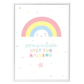 A Little Lovely Company Poster Rainbow