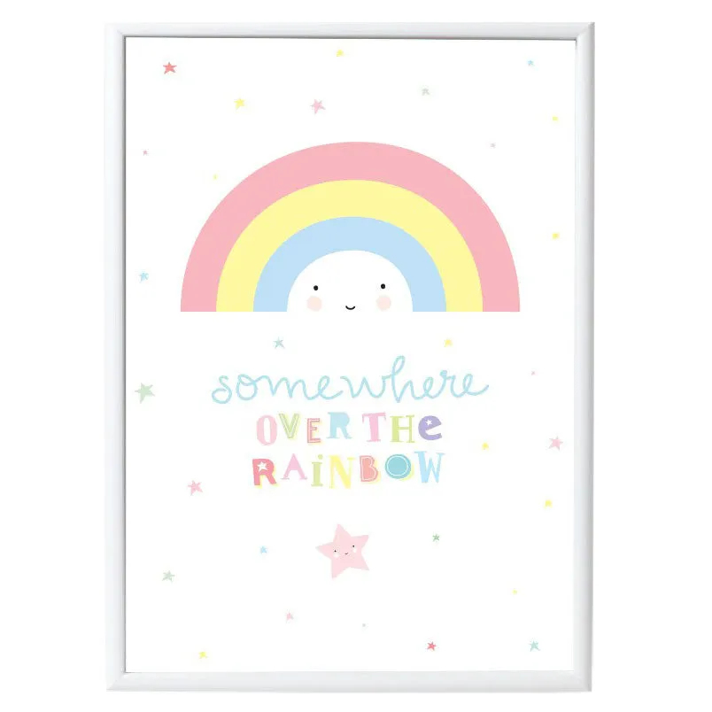 A Little Lovely Company Poster Rainbow