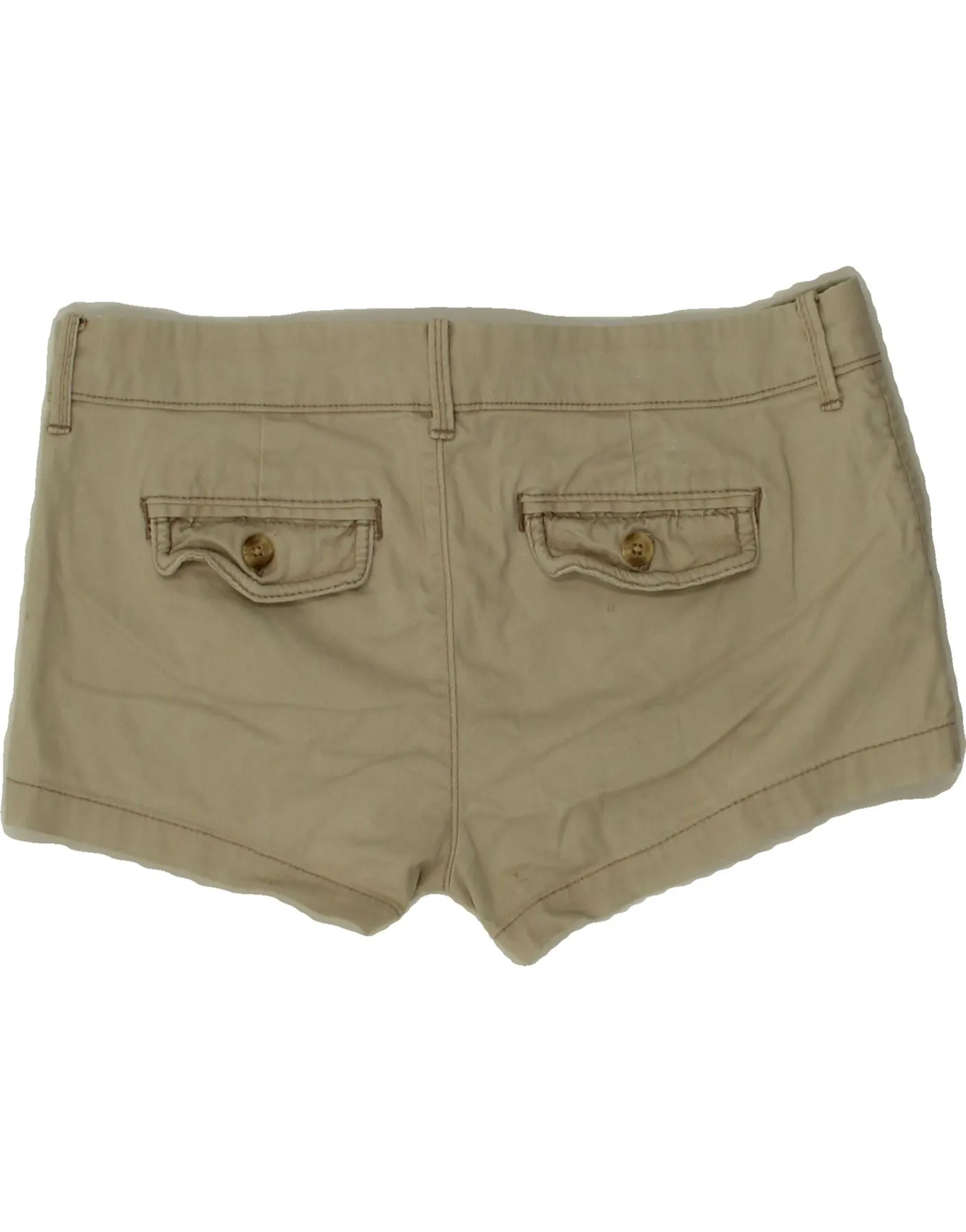 ABERCROMBIE & FITCH Womens Low Waist Hot Pants US 2 XS W32 Beige Cotton