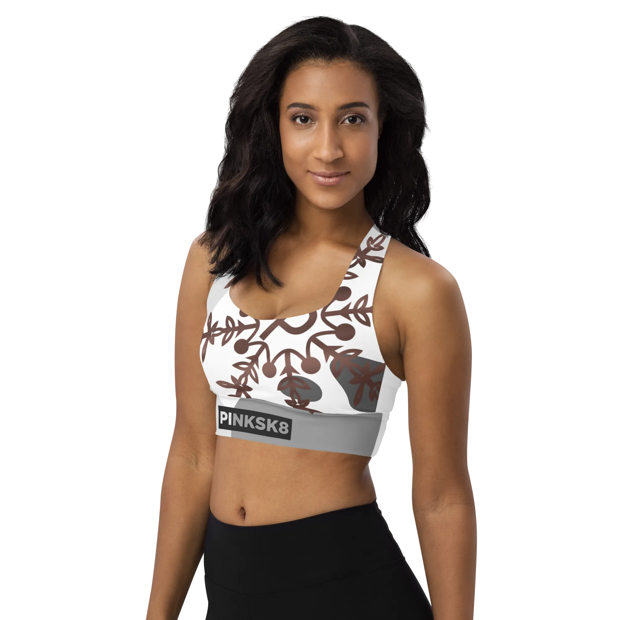 Abstract Compression Sports Bra