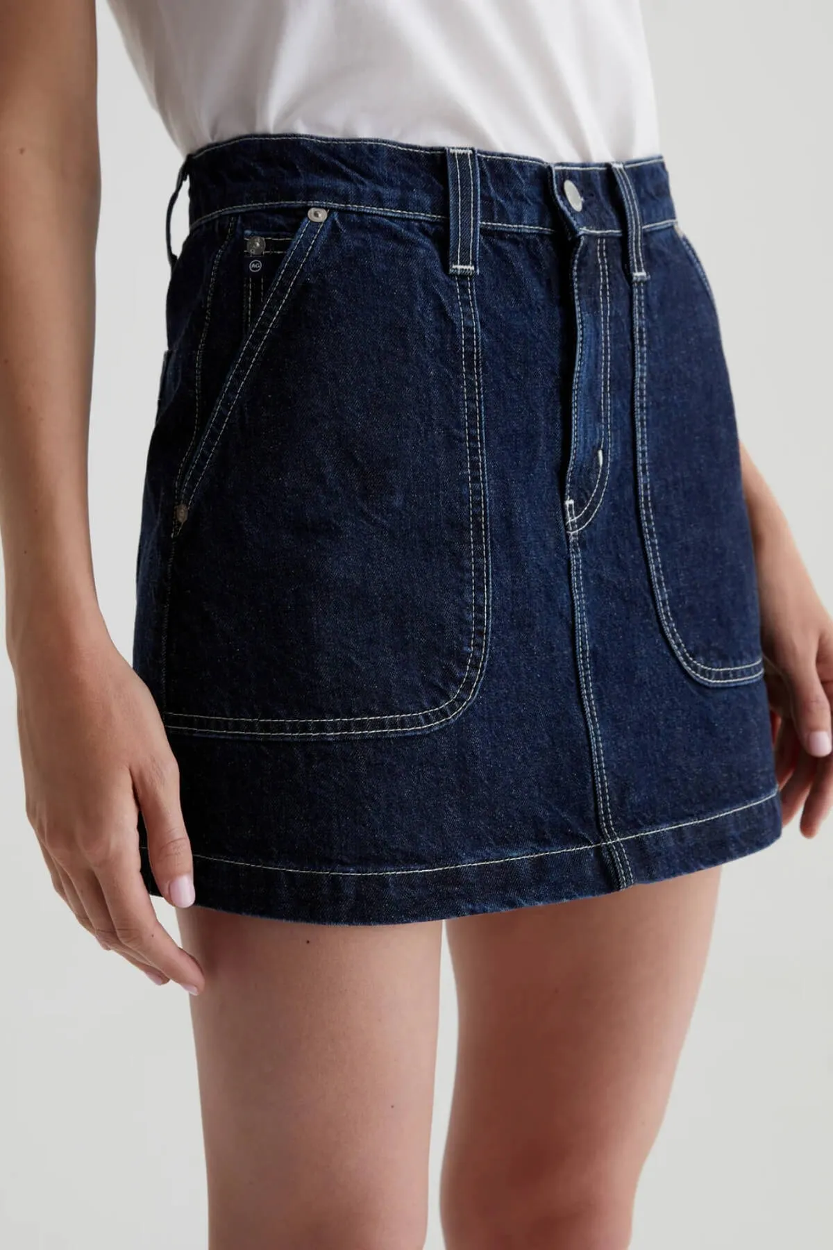 AG Denim Jae Denim Mini Skirt - Interstellar