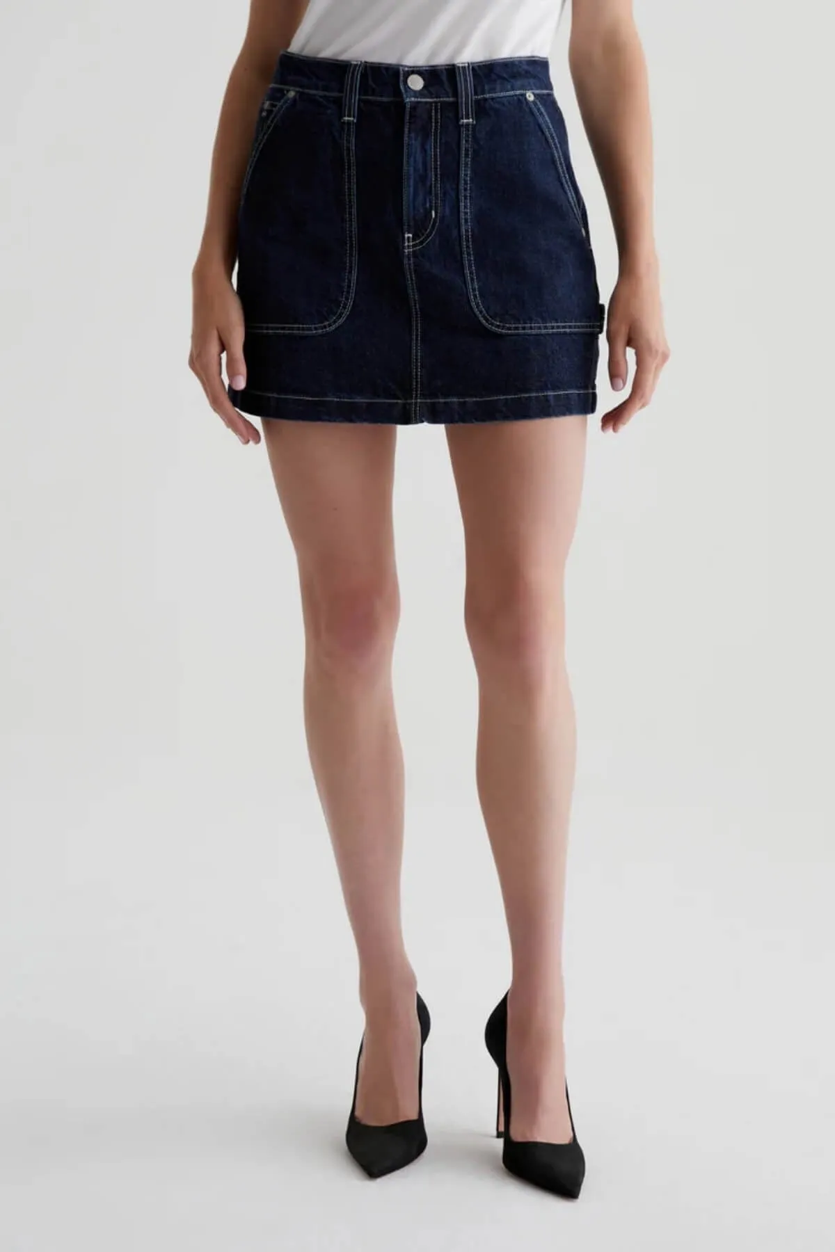 AG Denim Jae Denim Mini Skirt - Interstellar