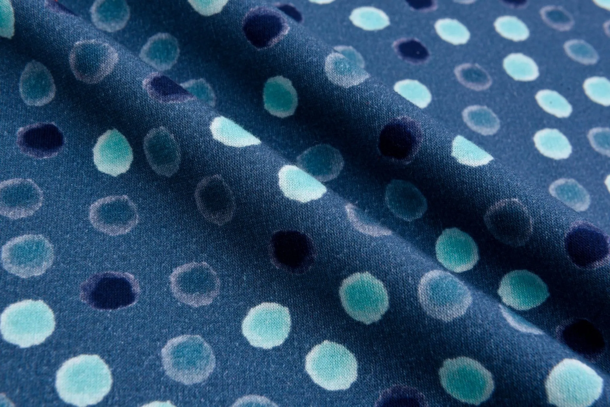 Alpine Fleece Dots  Print Fabric-4999