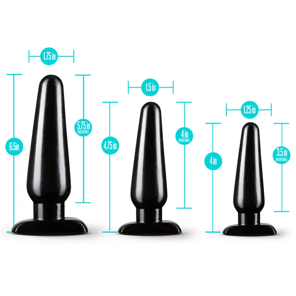 Anal Adventures Basic PVC Butt Plug Training Kit