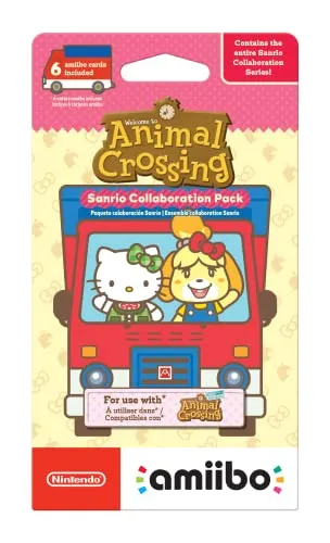 Animal Crossing Cards - Sanrio Collaboration Pack (Pack of 6 cards) - Nintendo Amiibo