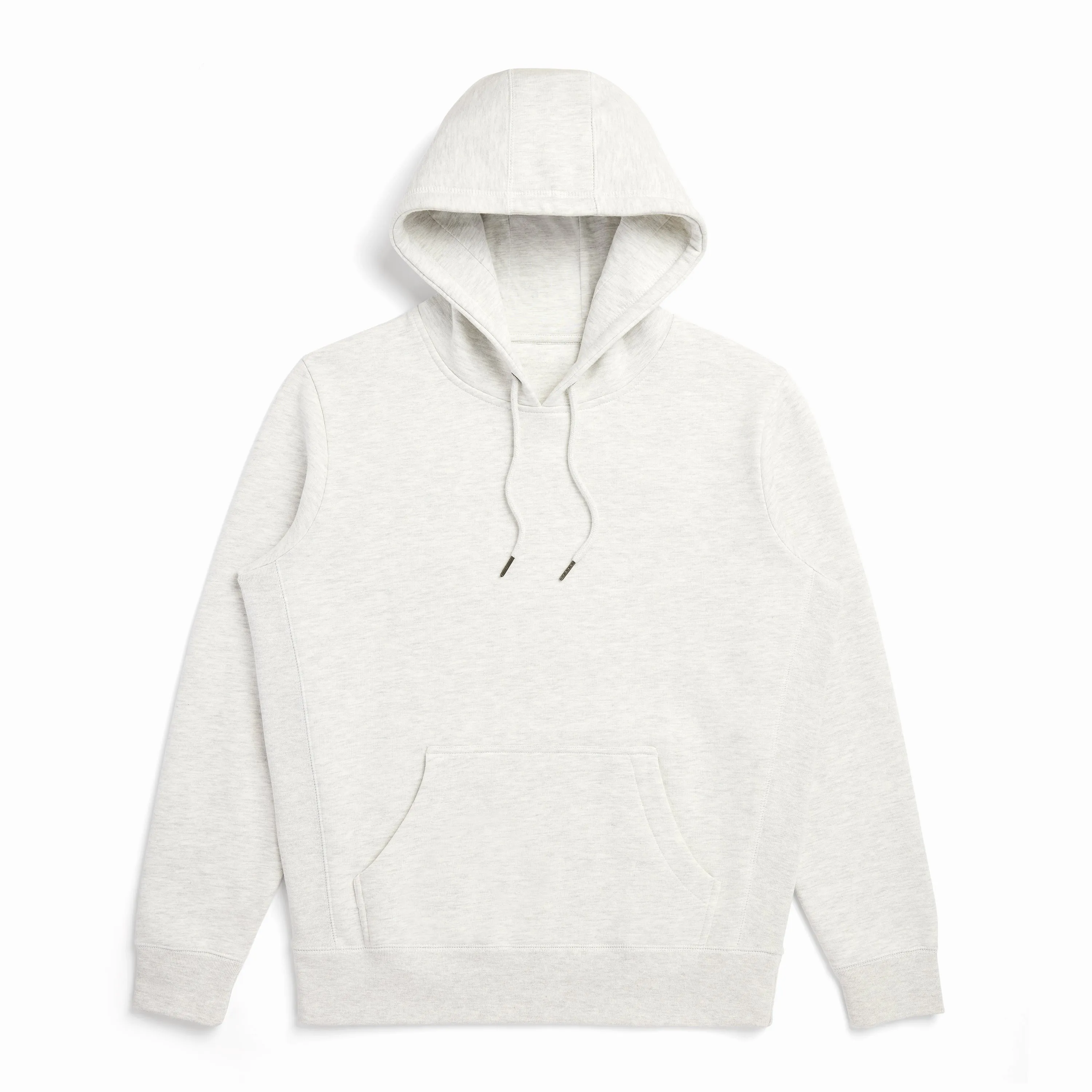 Ash Heather Organic Cotton Hooded Sweatshirt