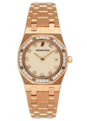 Audemars Piguet Royal Oak Diamond 18K Rose Gold Ladies Watch