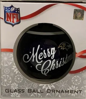 Baltimore Ravens Shatter Proof Single Ball Christmas Ornament NFL Football