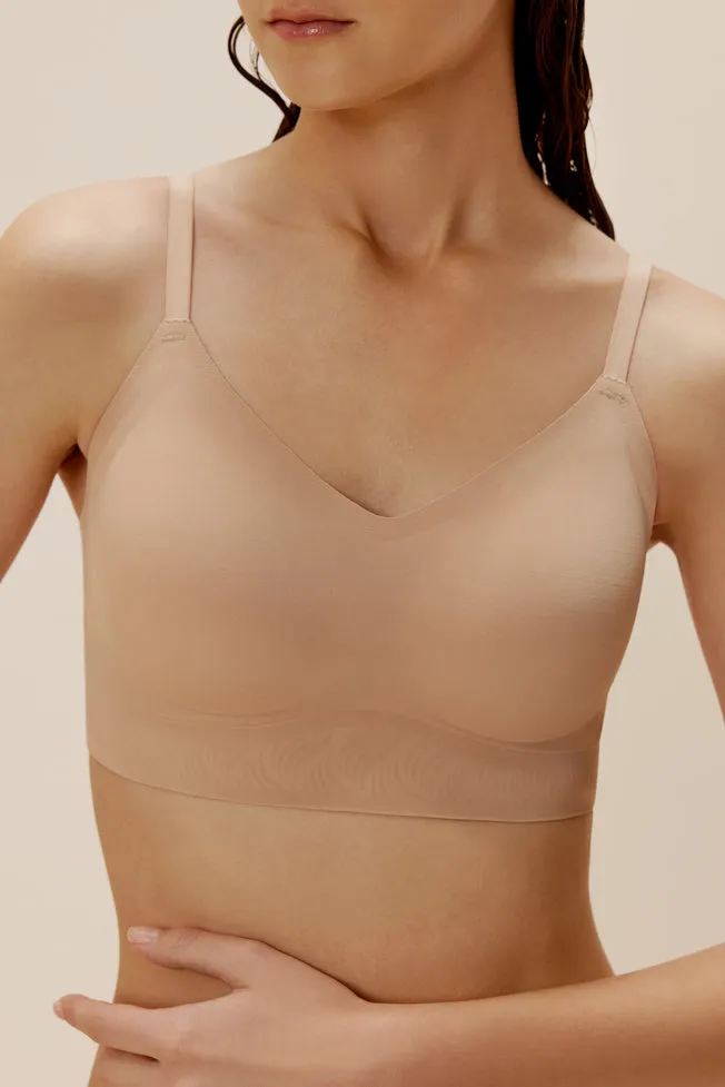 Barely Zero Fixed Cup Clasp Bra Trio