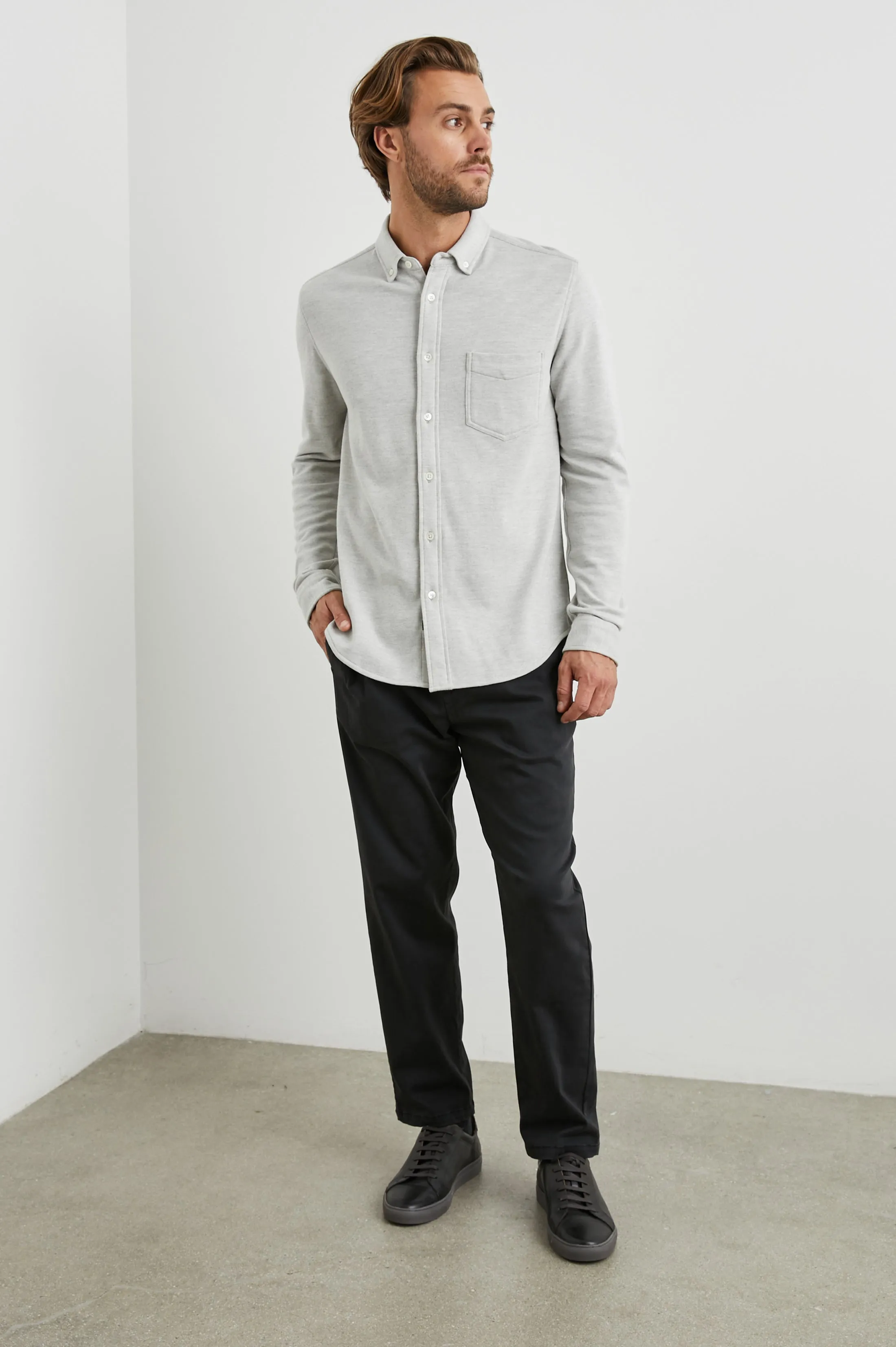 BERKELEY SHIRT - LIGHT GREY