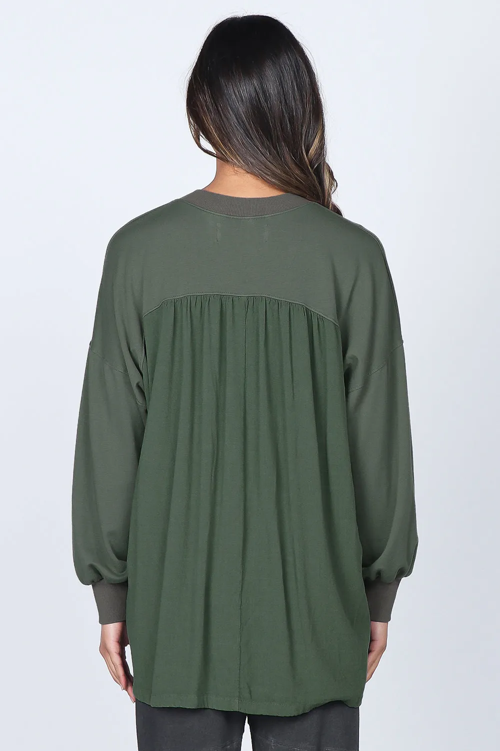 Bishop Sleeved Pleated Tunic