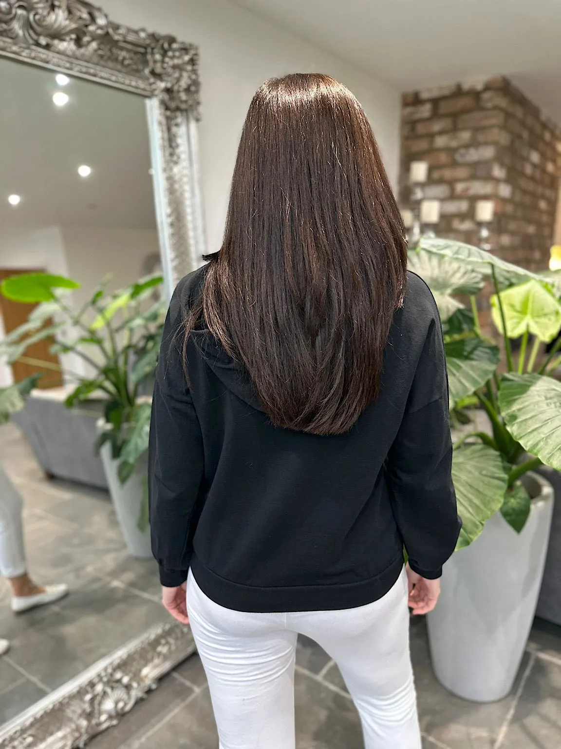 Black Basic Hoodie Reema