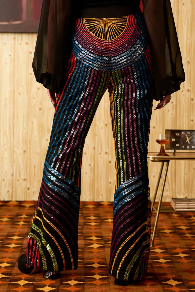 Born To Boogie Sequin Flares - SSA445 - UK18