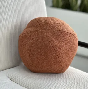 Bouclé Terractota Ball Throw Pillow