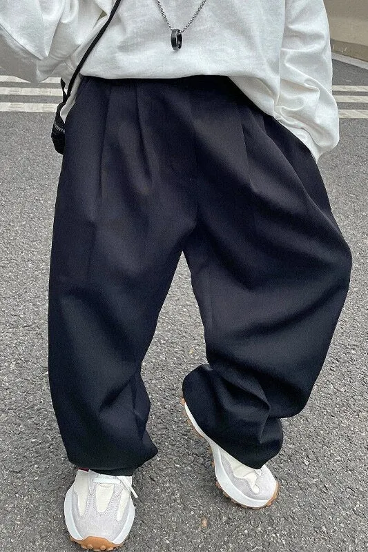 Boys' Classic Black Suit Pants