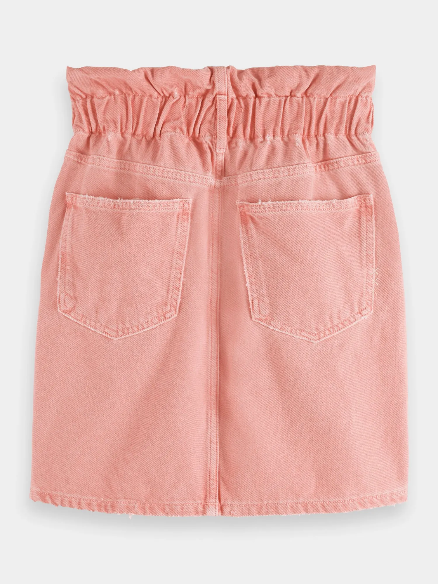 Break garment-dyed mini skirt