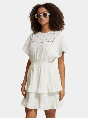 Broiderie anglaise midi dress