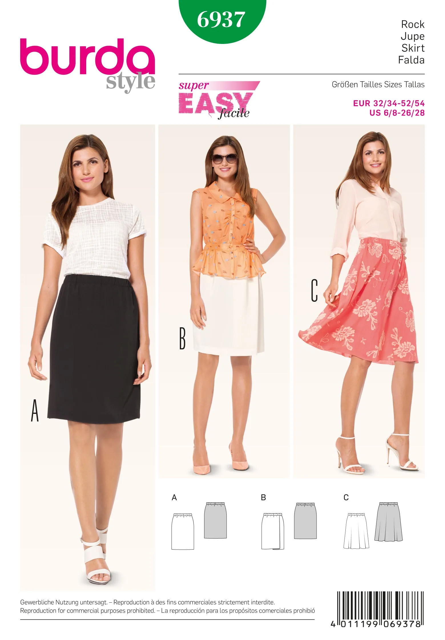 Burda Skirts 6937