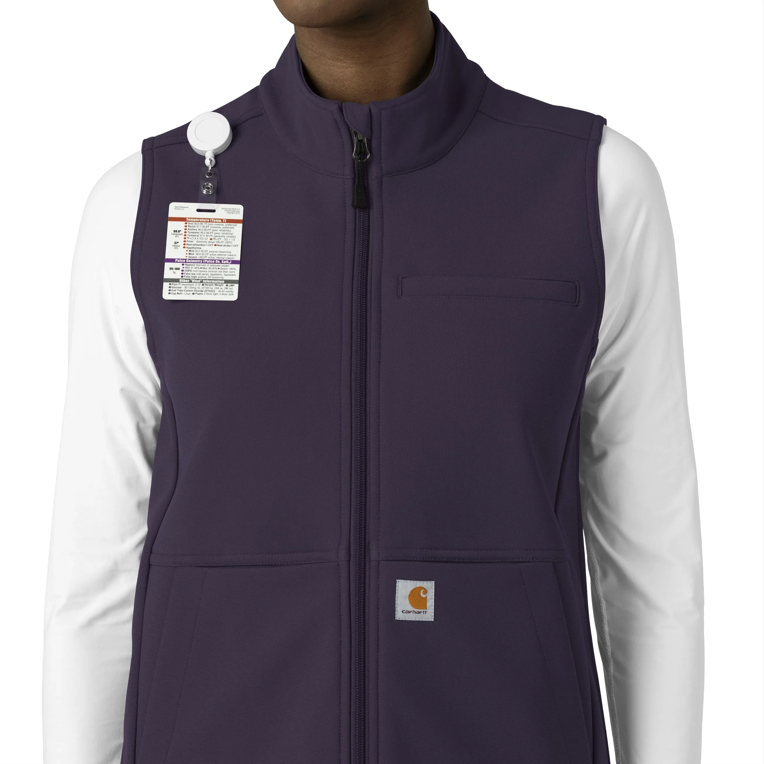 Carhartt Rugged Flex Women's Bonded Fleece Vest - Black Plum