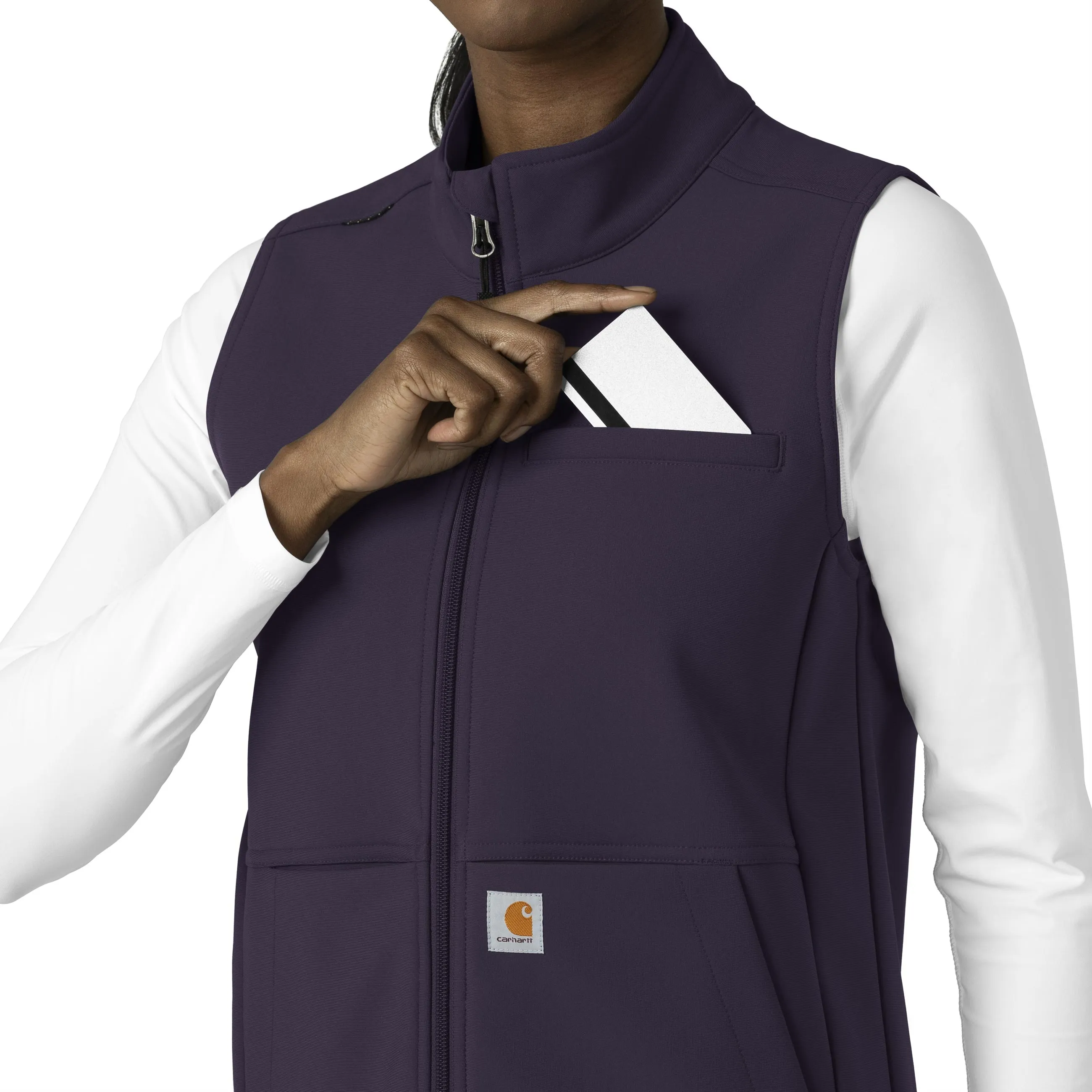 Carhartt Rugged Flex Women's Bonded Fleece Vest - Black Plum