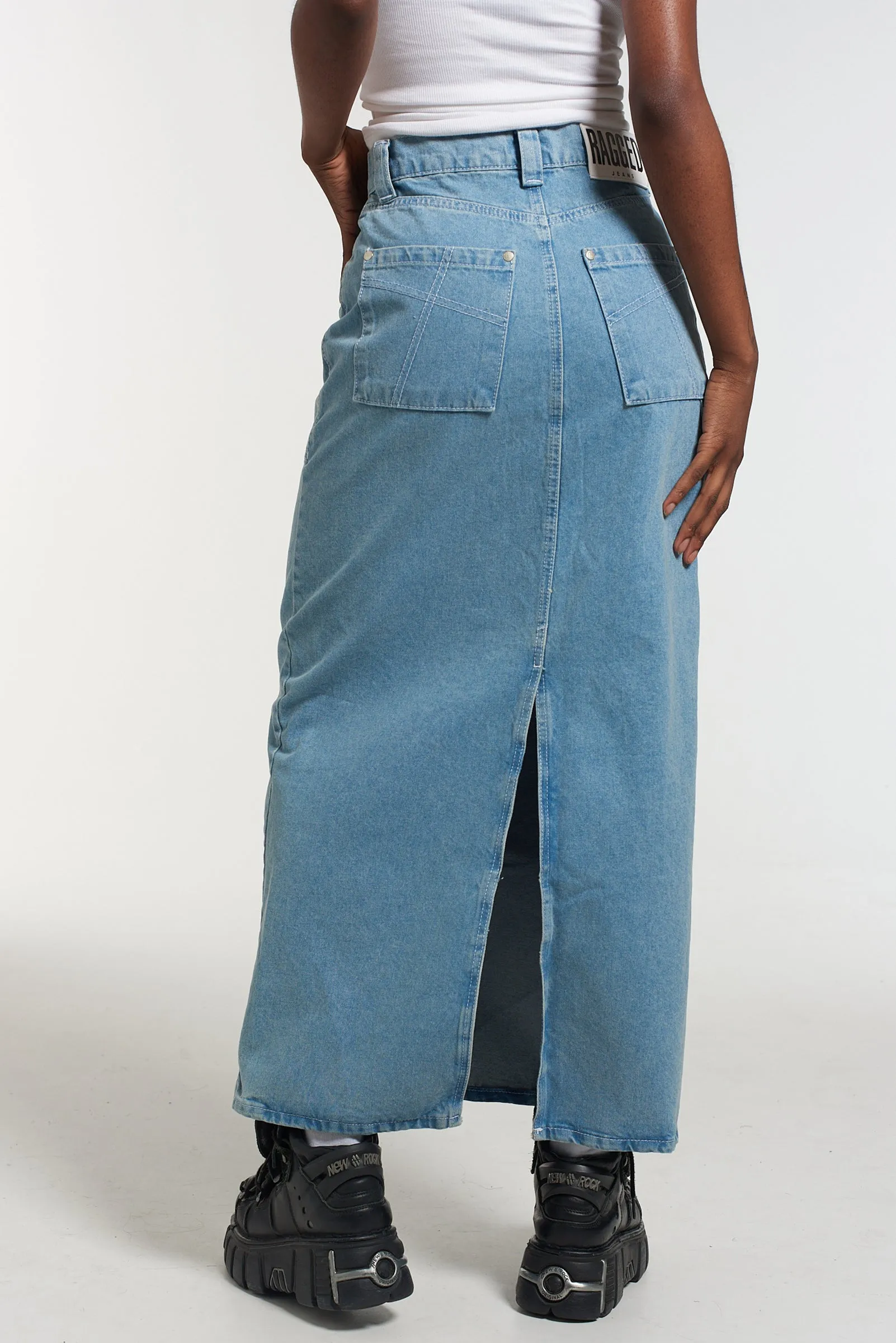 Carpenter Maxi Skirt - Blue