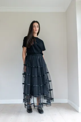 Carrie tuille midi skirt