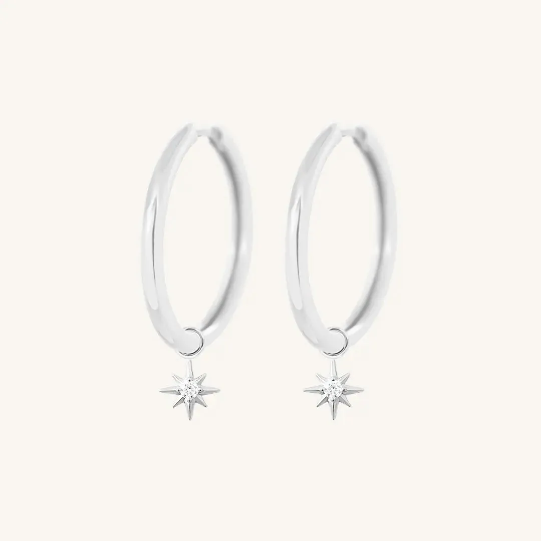 Contentment Star Plain Hoops