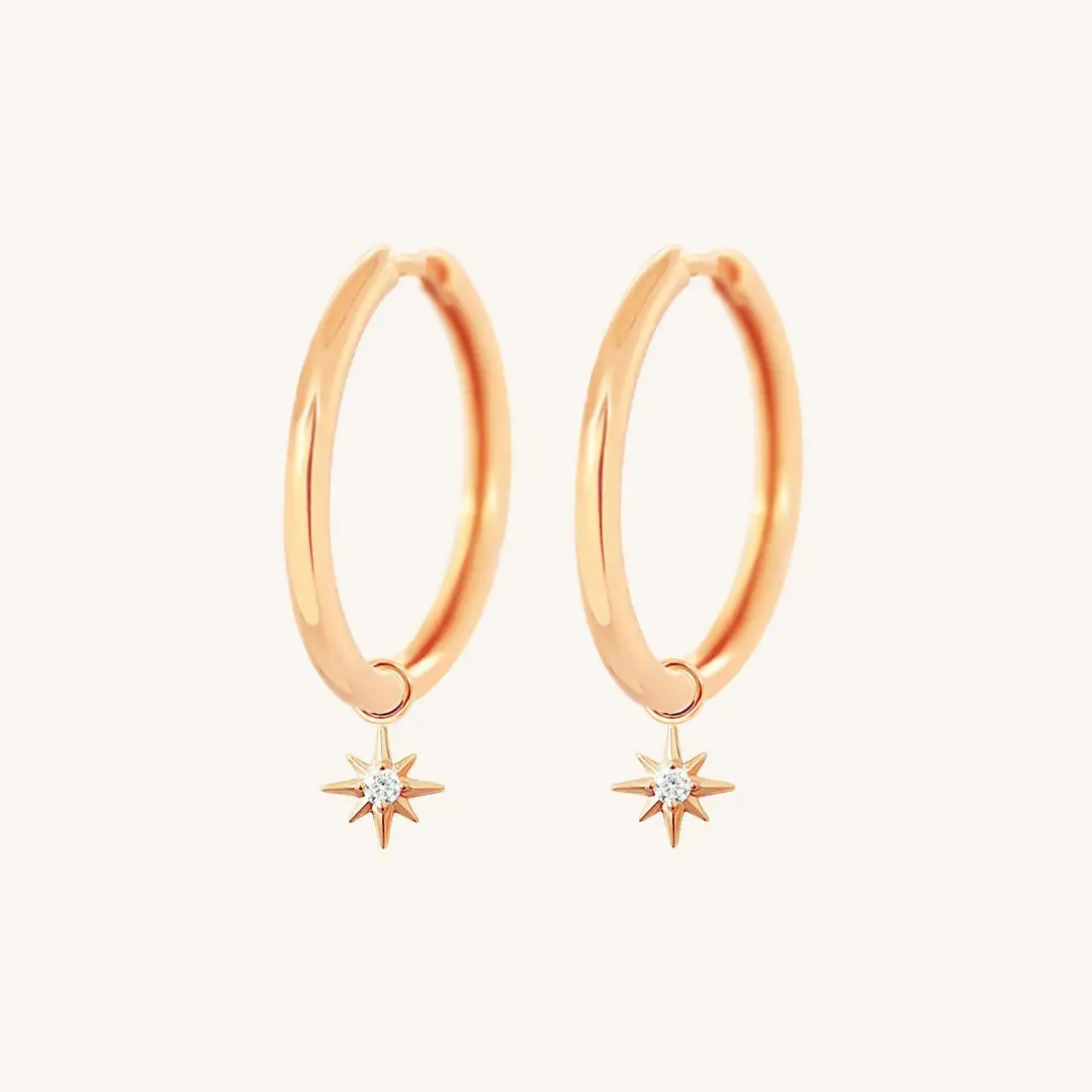 Contentment Star Plain Hoops