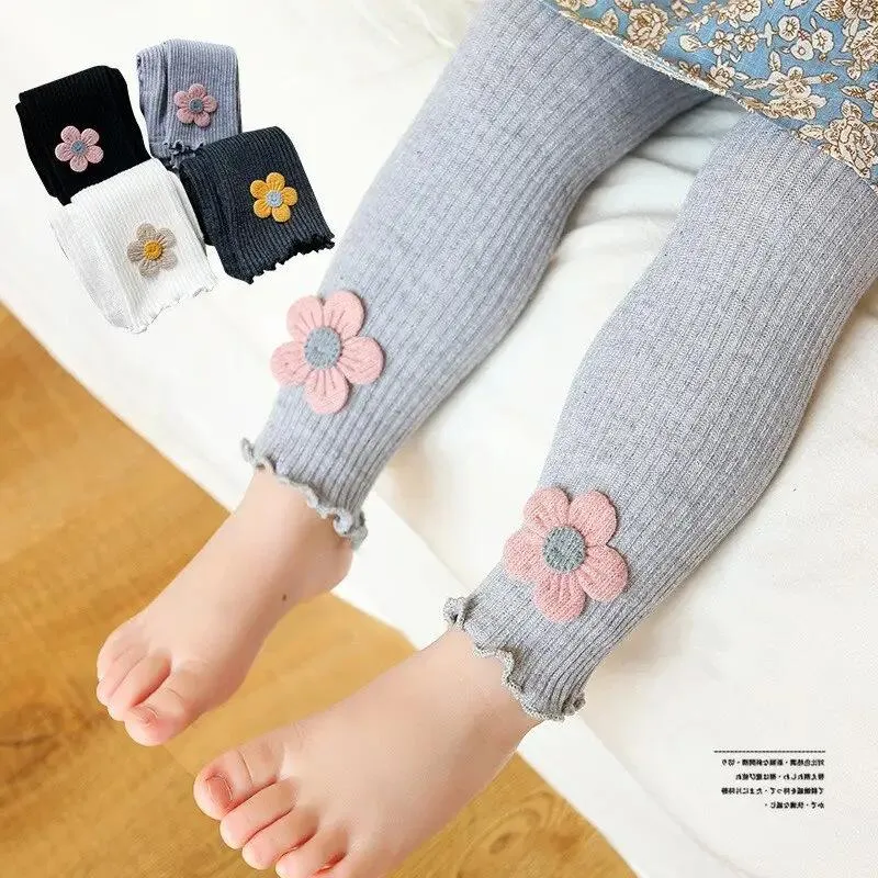 Cotton Embroidered Leggings for Girls