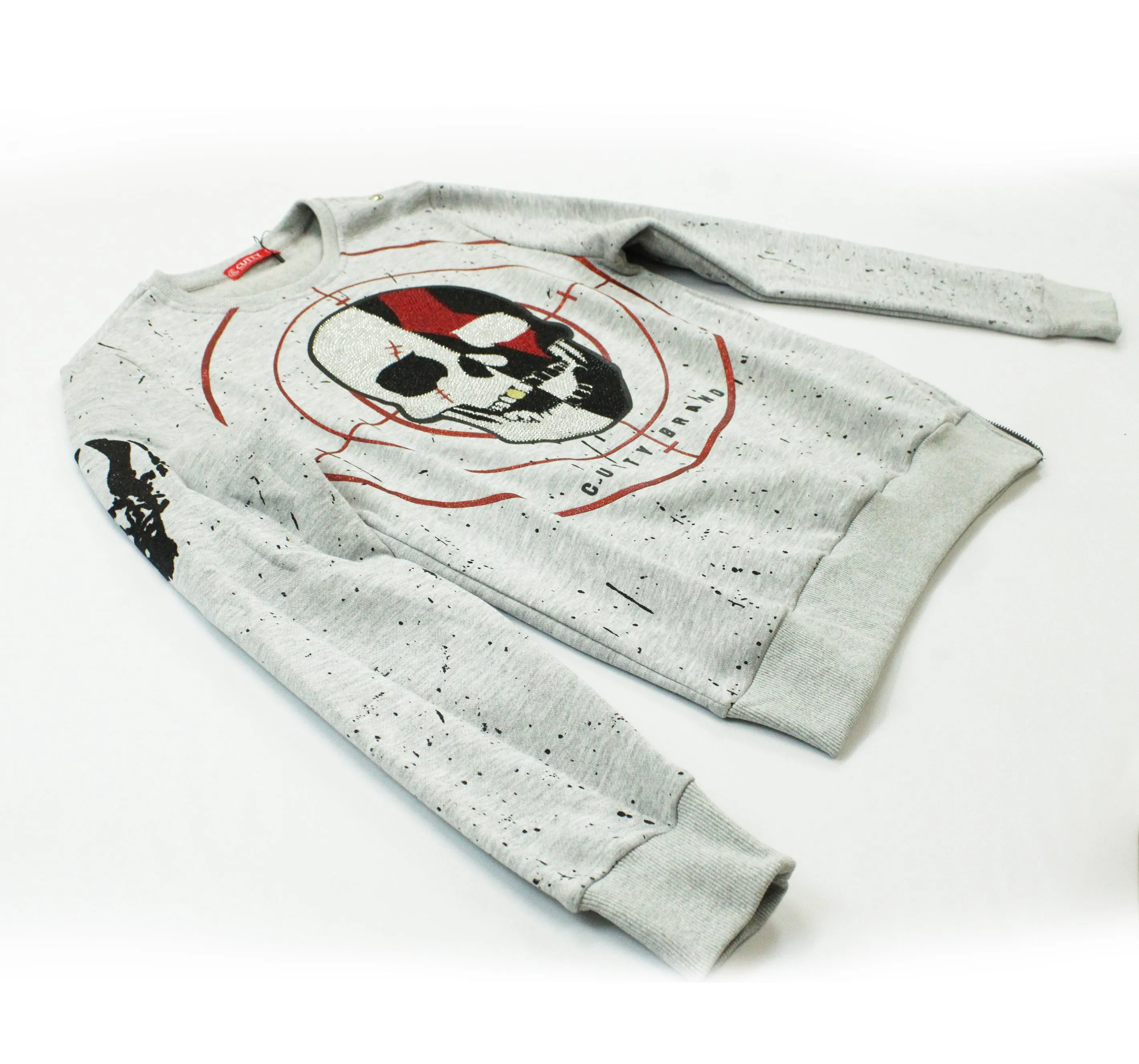 Cutty Local Skull Grey Sweater