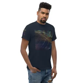 Dark Abstract Lights Tee - Men's Classic Shirt with Unique Craftsmanship