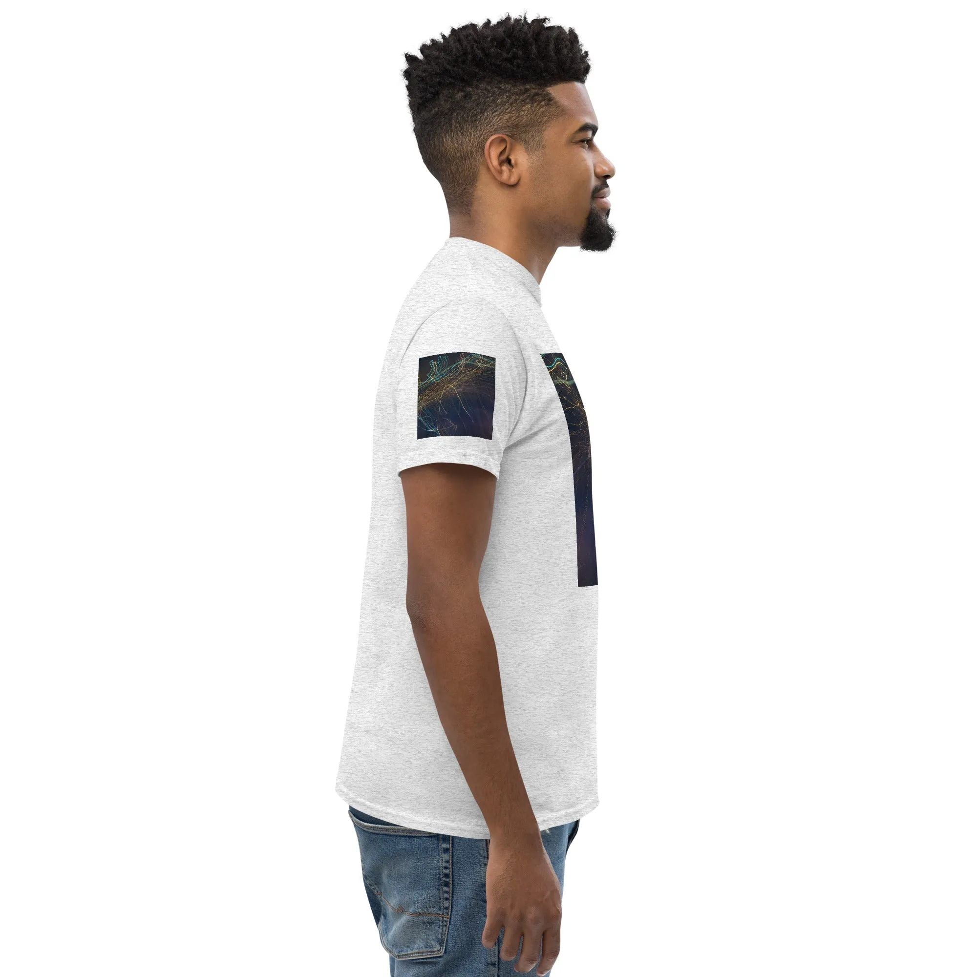 Dark Abstract Lights Tee - Men's Classic Shirt with Unique Craftsmanship