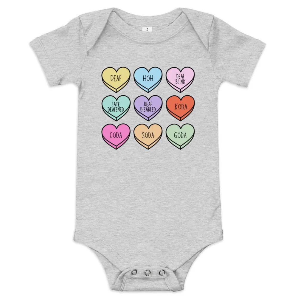 Deaf Community Hearts Onesie