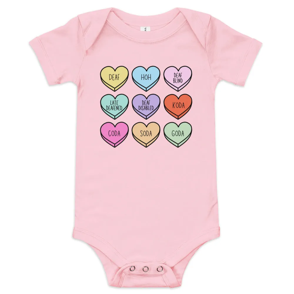 Deaf Community Hearts Onesie