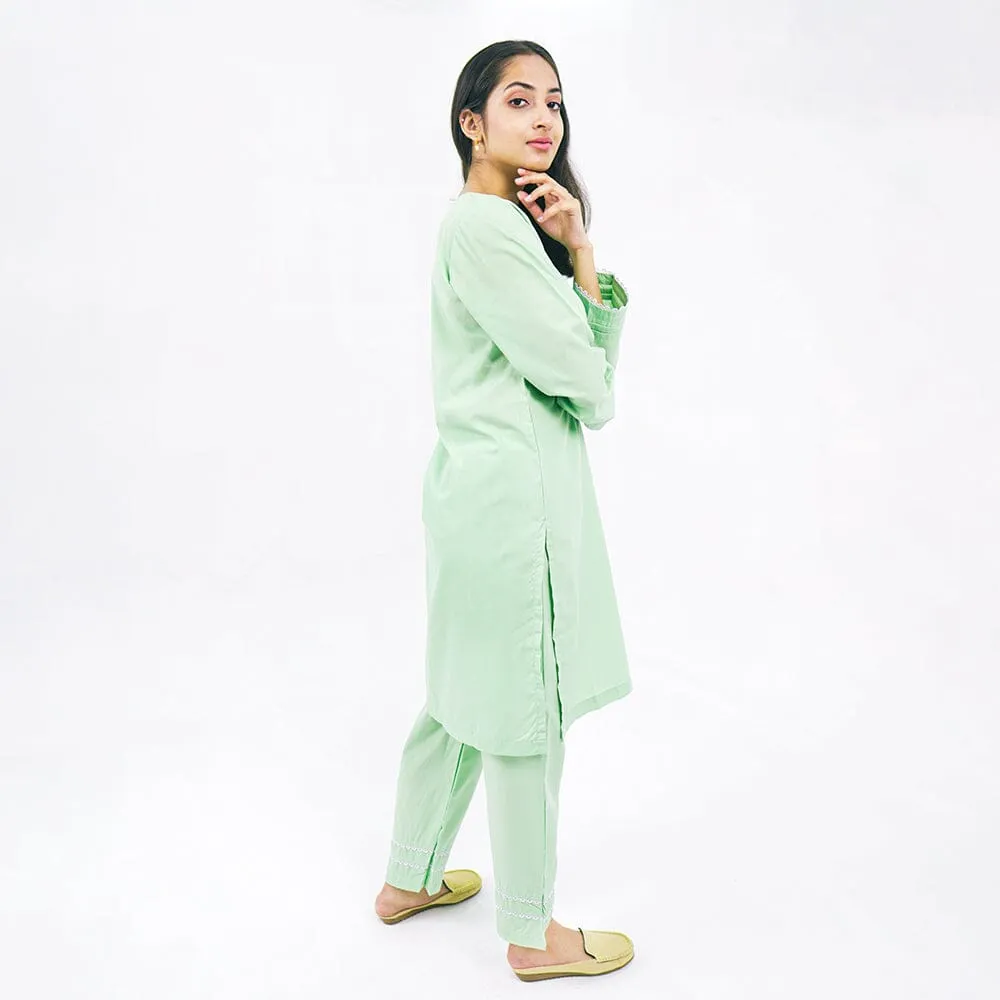 East West By Polo Republica Women’s Solid Design 2 Pcs Stitched Suit