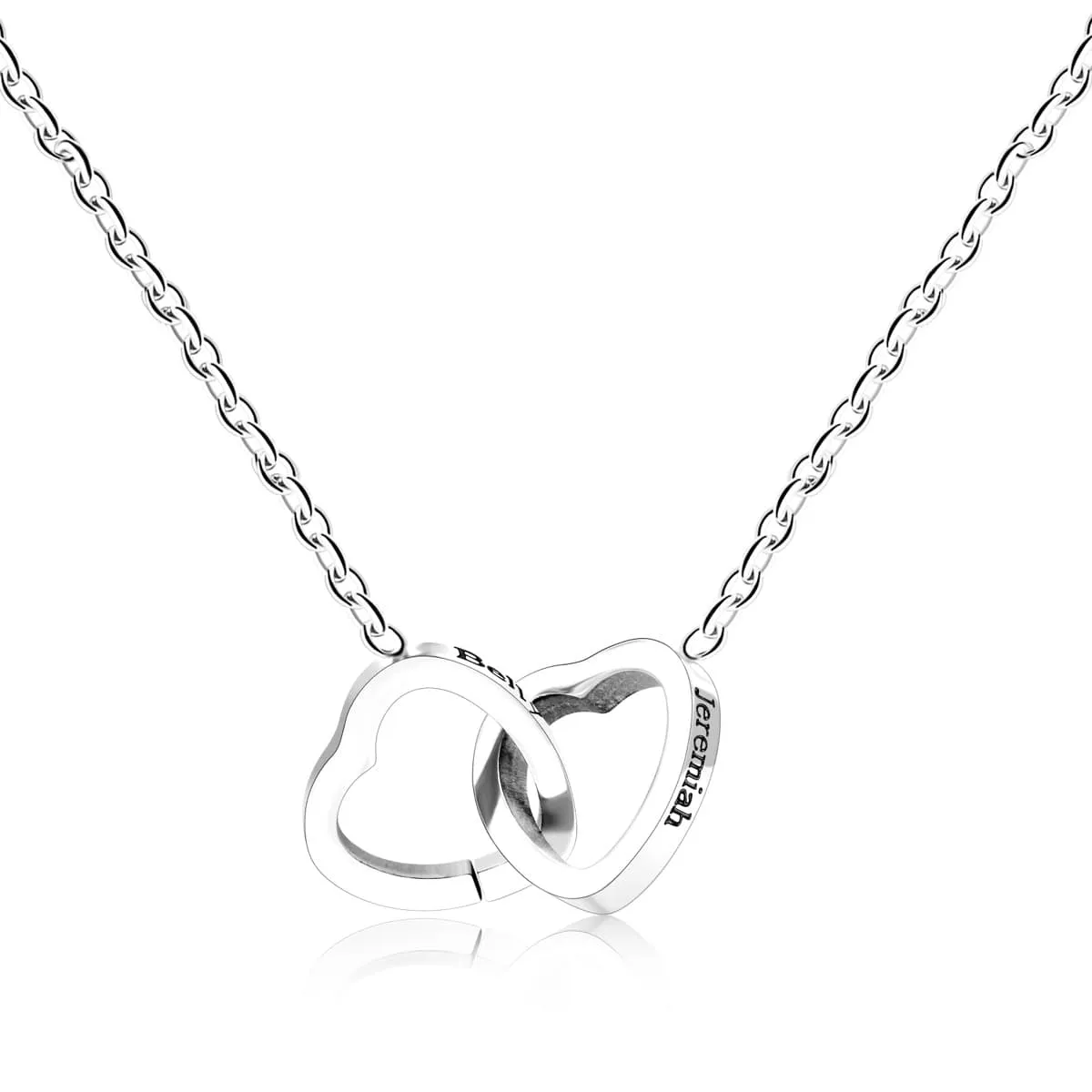 Engraved 18k Heart Necklace   Rose Box