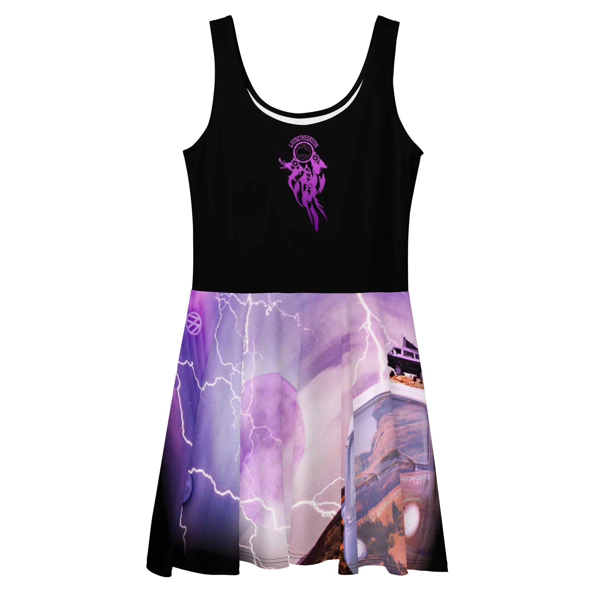 Epic Wolf Van Skater Dress