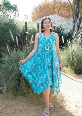 Fern Print Handkerchief Dress