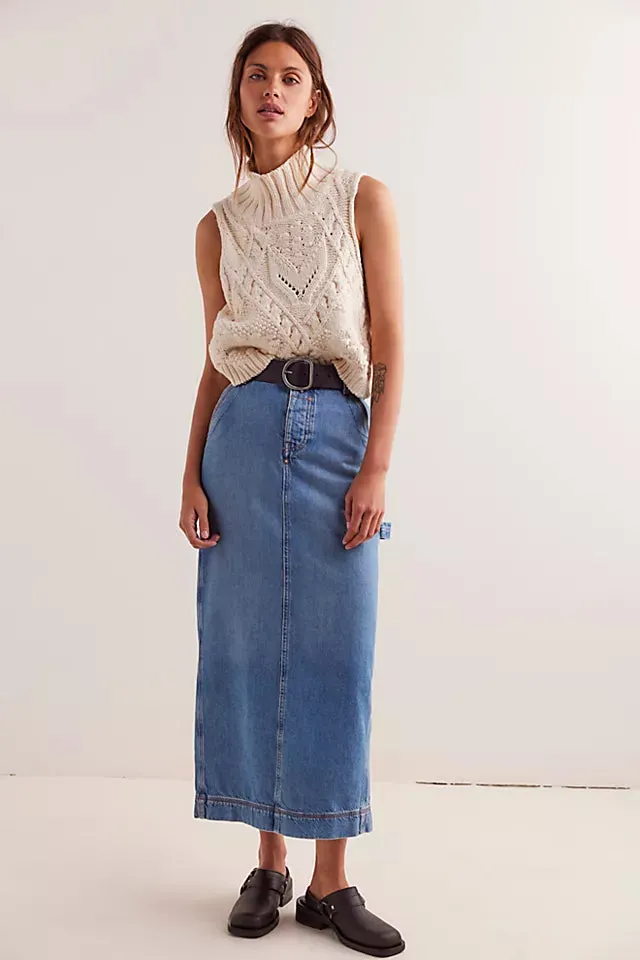 Free People Francisco Denim Maxi