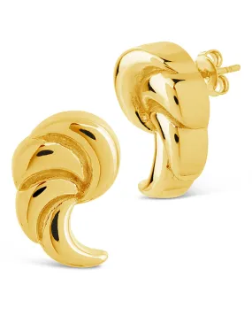 French Horn Stud Earrings